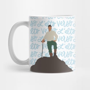 Pier Giorgio Frassati with Verso L&#39;Alto background Mug